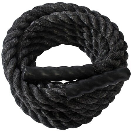 Ssn 1.5 in. 30 ft. Fitness Ropes, Black 1369620